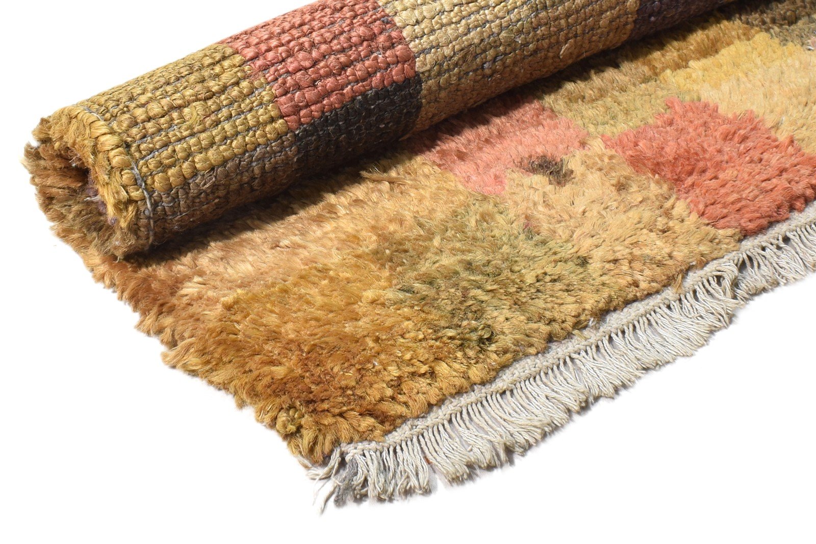 2X3 Rug Hemp Multi Color Modern Hand Knotted Scandinavian Geometric Small Carpet Area Rug