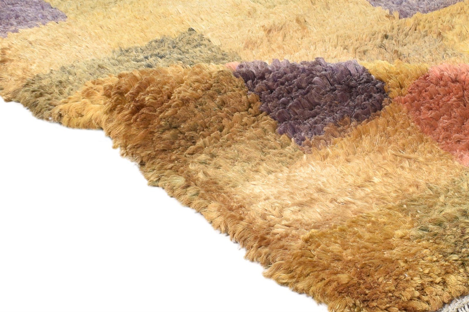 2X3 Rug Hemp Multi Color Modern Hand Knotted Scandinavian Geometric Small Carpet Area Rug