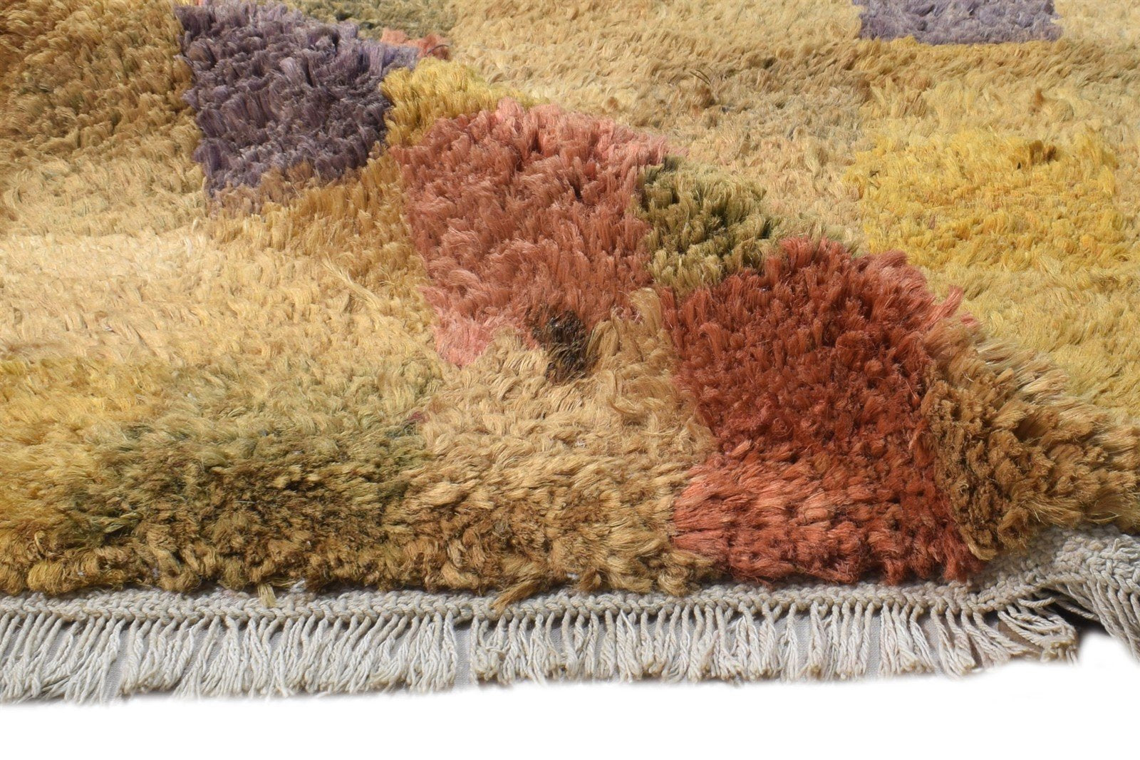 2X3 Rug Hemp Multi Color Modern Hand Knotted Scandinavian Geometric Small Carpet Area Rug