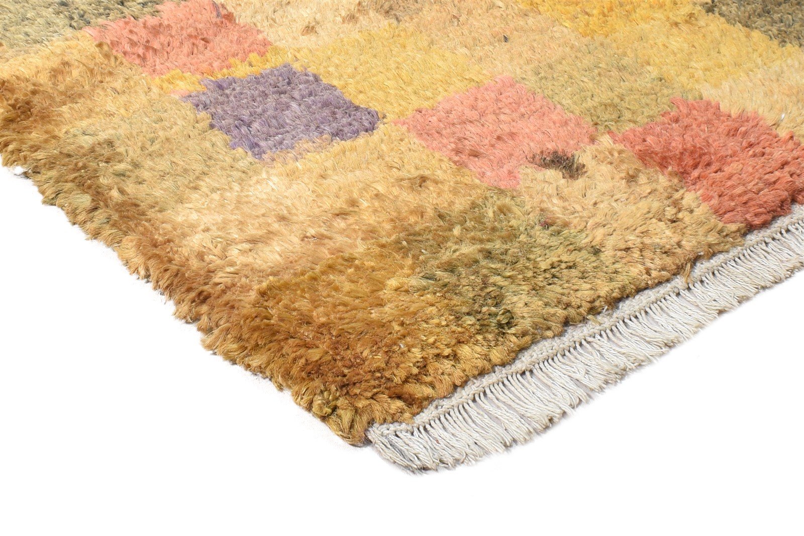 2X3 Rug Hemp Multi Color Modern Hand Knotted Scandinavian Geometric Small Carpet Area Rug
