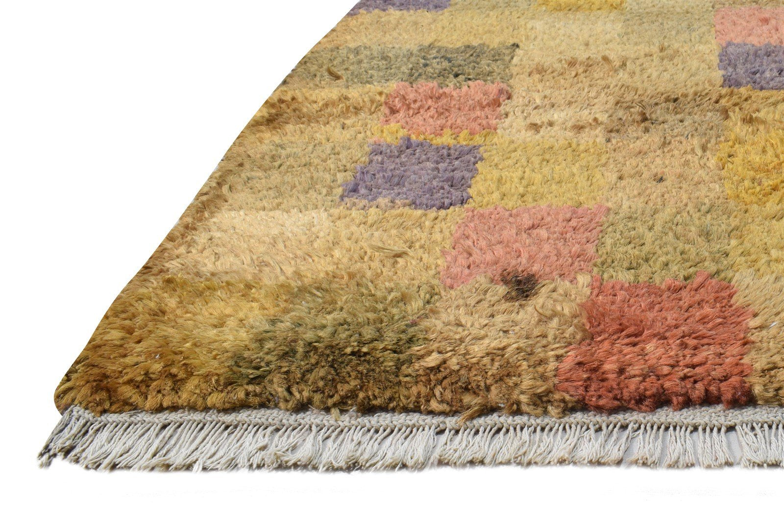 2X3 Rug Hemp Multi Color Modern Hand Knotted Scandinavian Geometric Small Carpet Area Rug
