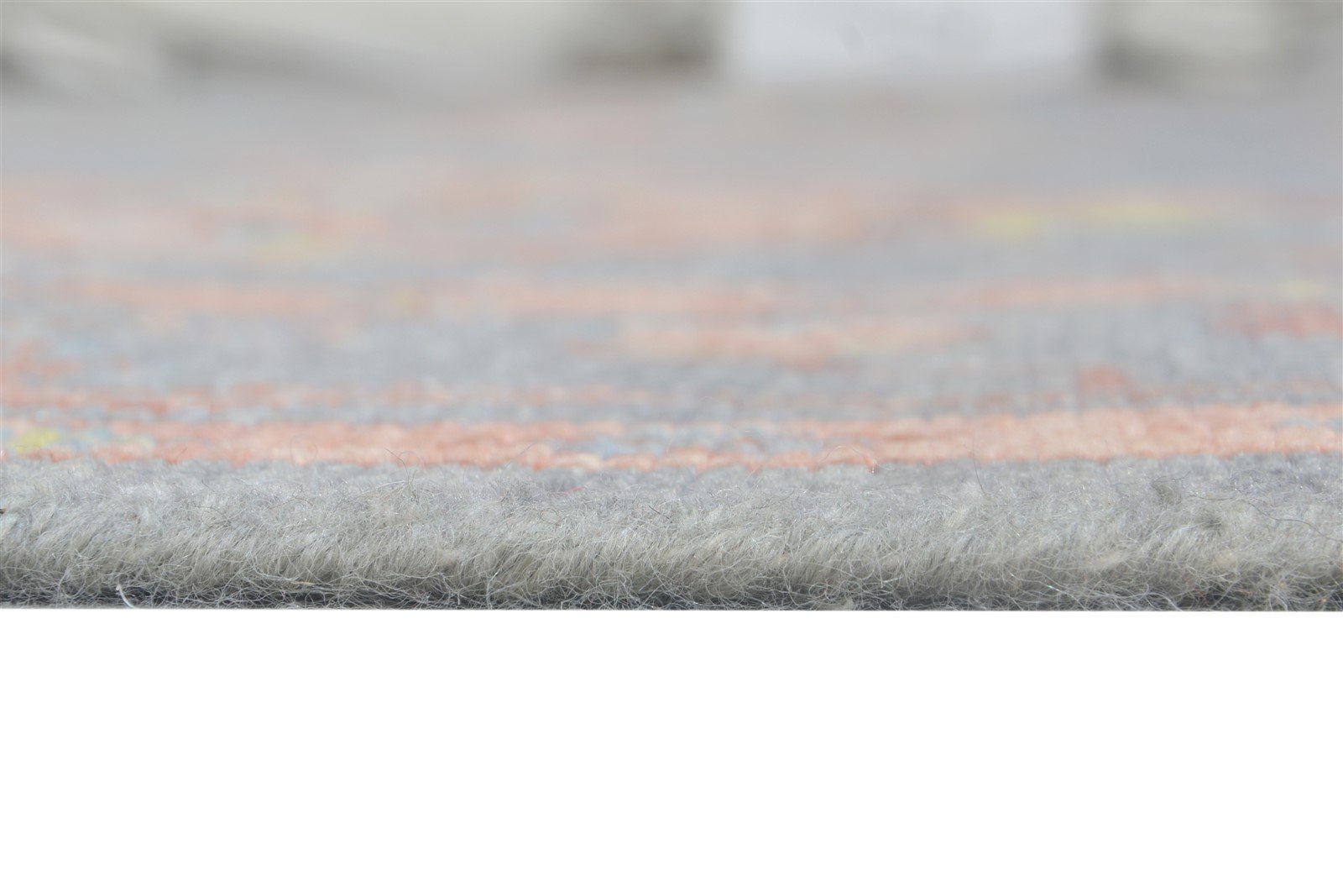 8' X 9' Rug Wool Grey Persian Hand Knotted Oushak Oriental Large Carpet Area Rug