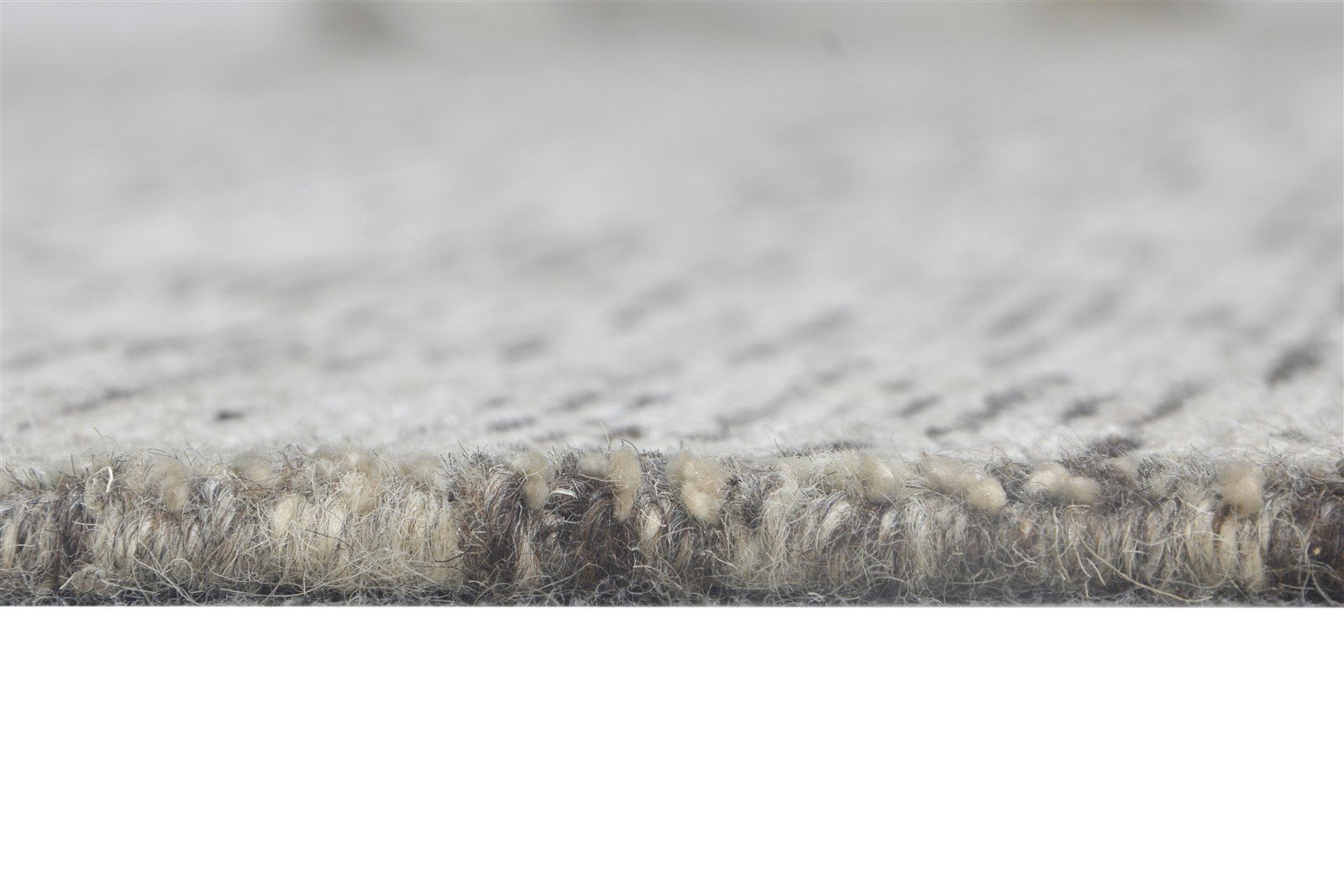 Wool / Silk Grey Rug 8X10 Modern Hand Knotted Scandinavian Solid Large Carpet Area Rug