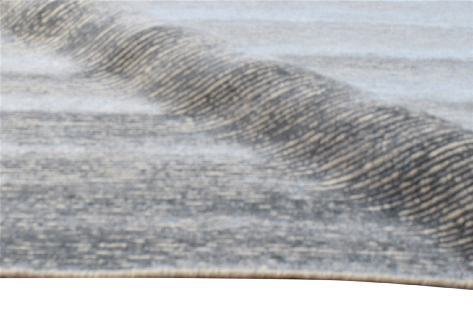 Grey Wool / Silk Rug 9X12 Modern Hand Knotted Scandinavian Solid Large Carpet Area Rug