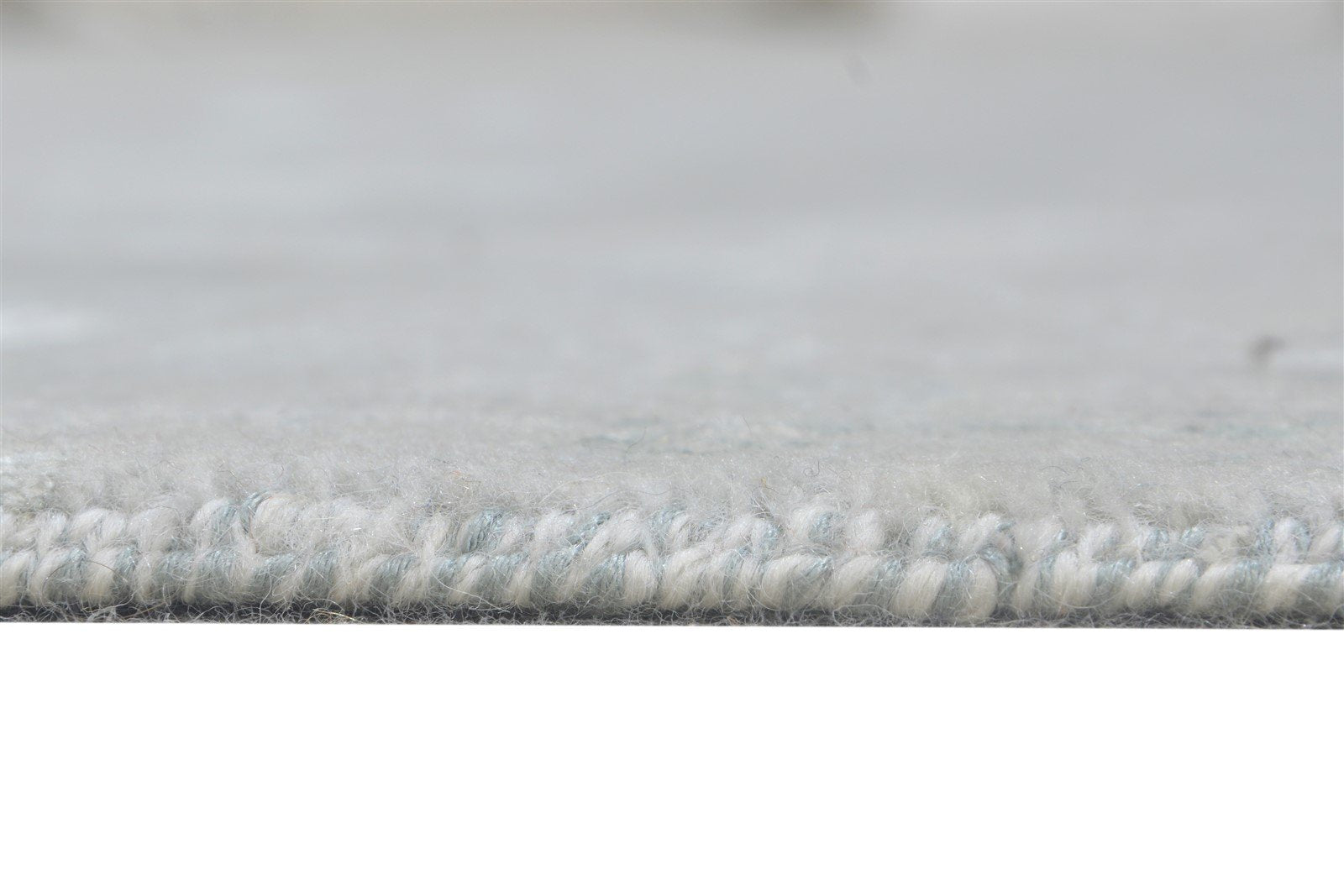 Hand Knotted Grey Wool / Silk Rug 8X10 Modern Oriental Abstract Large Carpet Area Rug