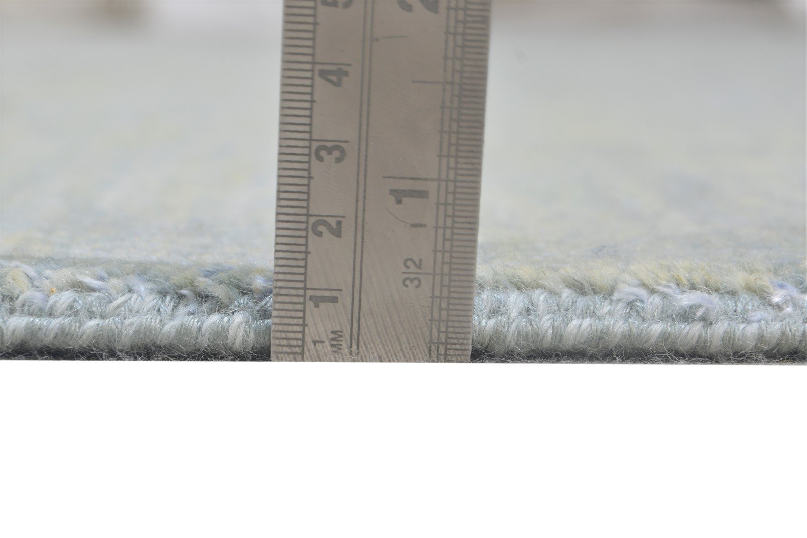 Wool Blue Rug 8' X 10' Modern Hand Knotted Agra Grass Trellis Large Carpet Area Rug