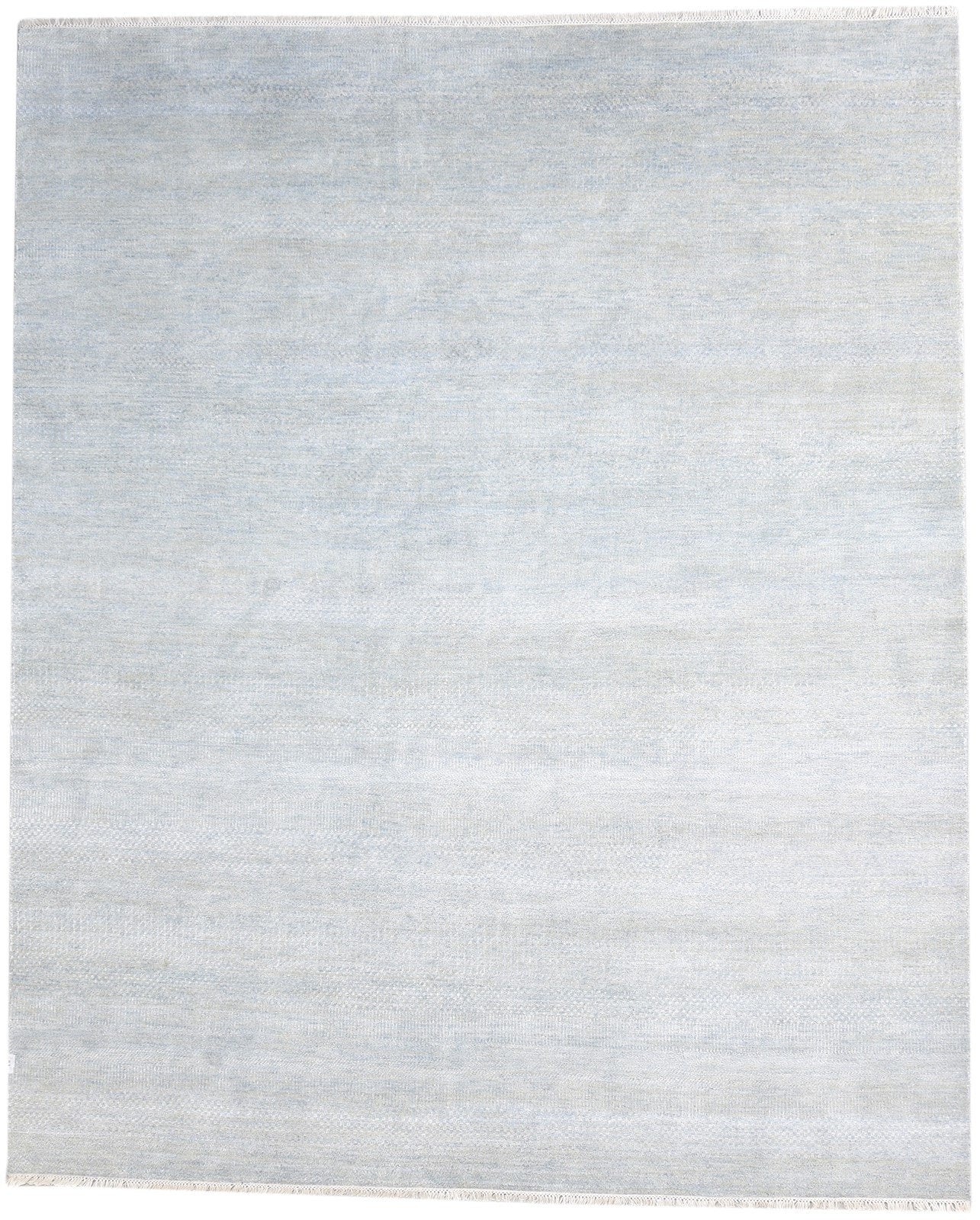 Wool Blue Rug 8' X 10' Modern Hand Knotted Agra Grass Trellis Large Carpet Area Rug