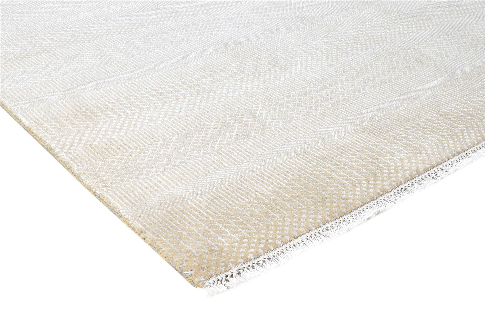 Beige Wool Rug 6' X 9' Modern Hand Knotted Agra Grass Trellis Room Size Carpet Area Rug