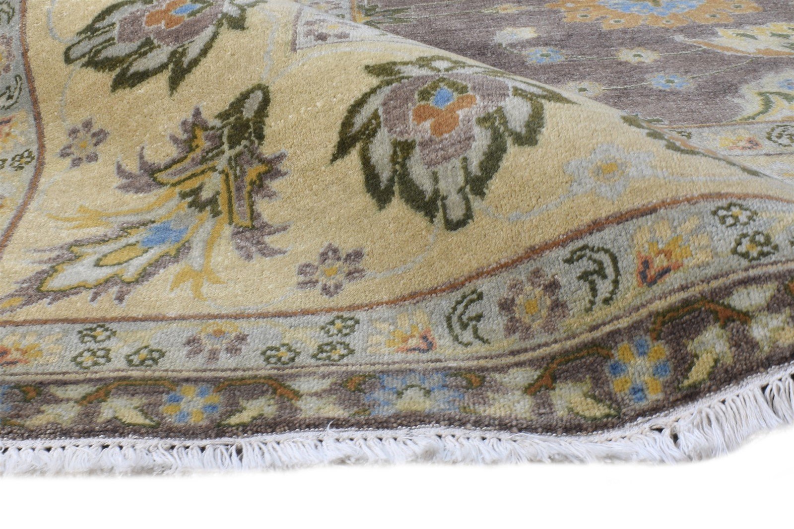 Wool Brown Rug 8' X 10' Persian Hand Knotted Oushak Oriental Large Carpet Area Rug