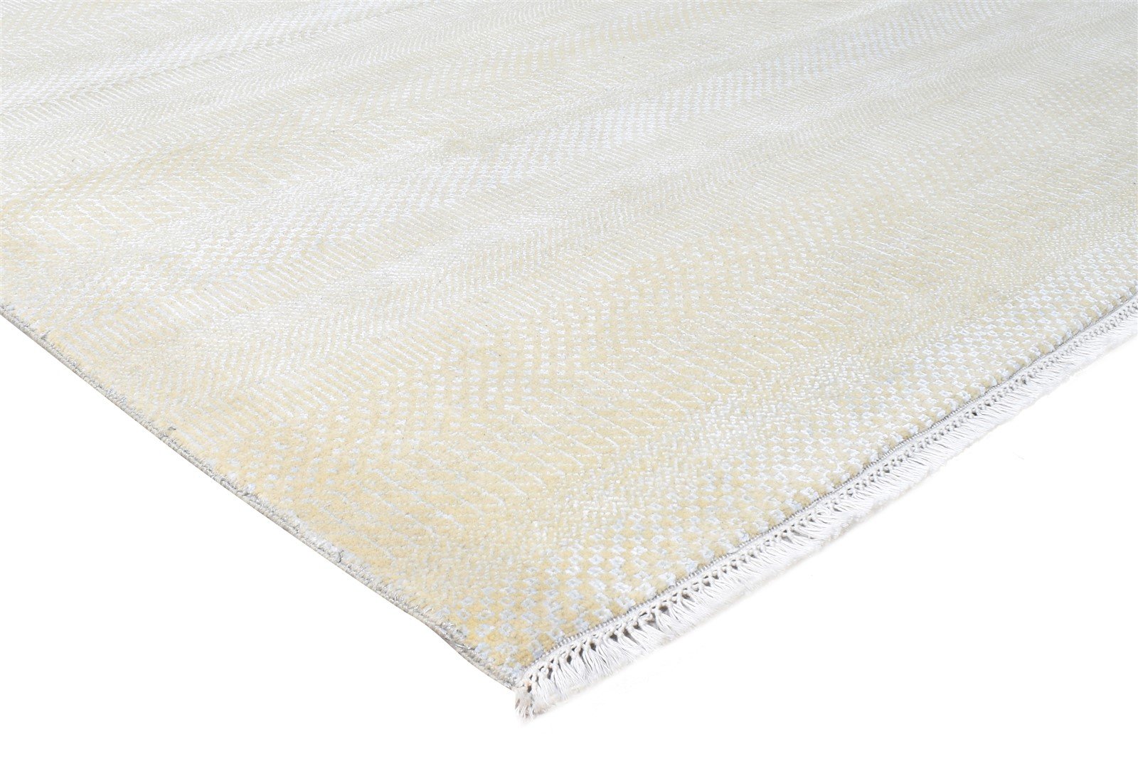 Hand Knotted Beige Wool Rug 8' X 10' Modern Agra Grass Trellis Large Carpet Area Rug
