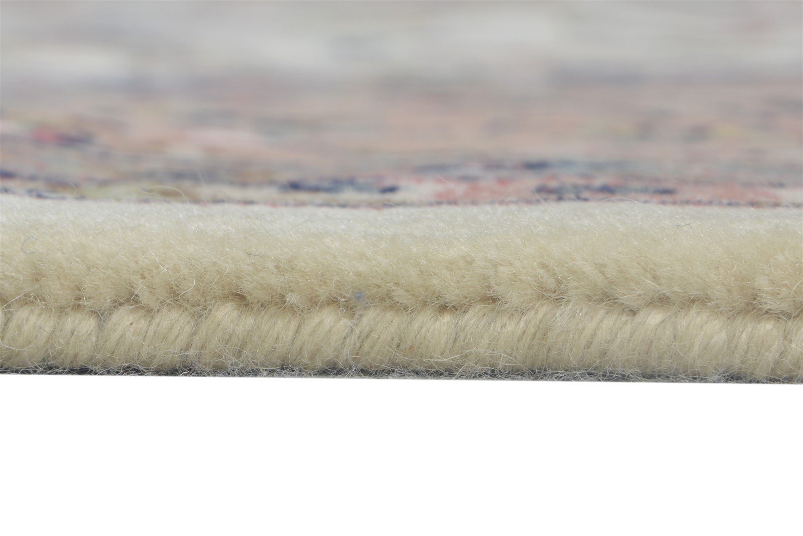 Ivory Wool Rug 8' X 11' Persian Hand Knotted Nain Oriental Large Carpet Area Rug