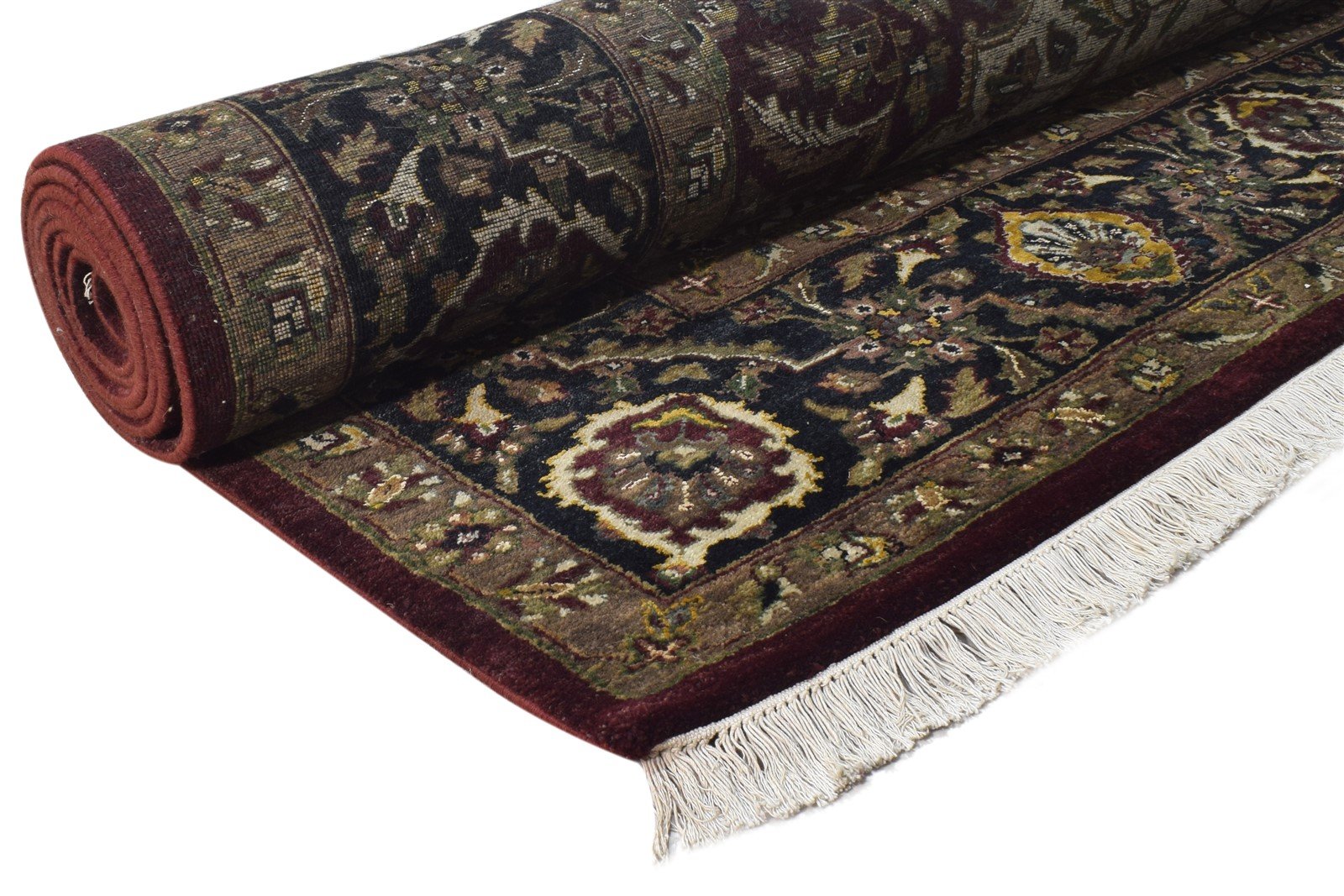 Wool Cream Rug 9' X 12' Persian Hand Knotted Mir Oriental Large Carpet Area Rug