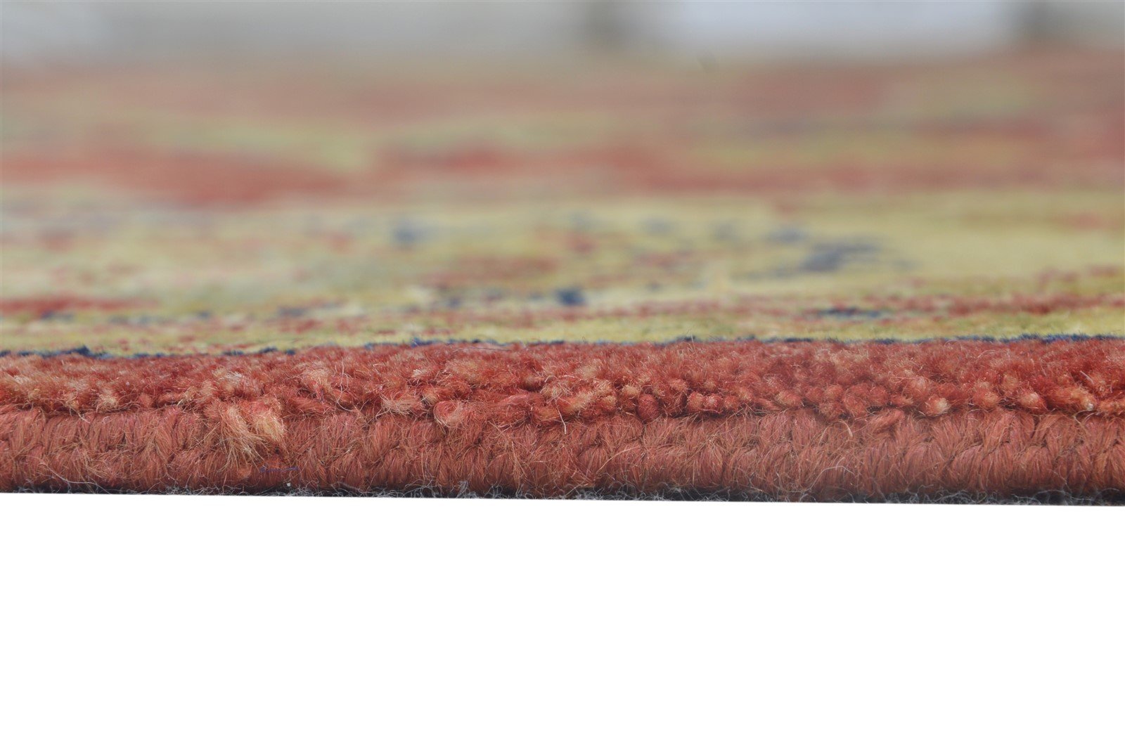 Wool Red Rug 8' X 10' Persian Hand Knotted Kashan Oriental Large Carpet Area Rug