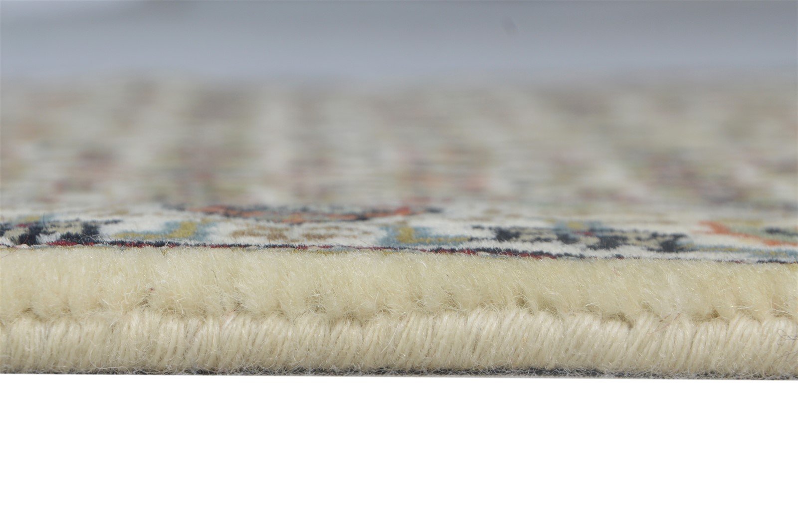 Wool Cream Rug 2'6 X 5' Persian Hand Knotted Tabriz Medallion Small Carpet Area Rug