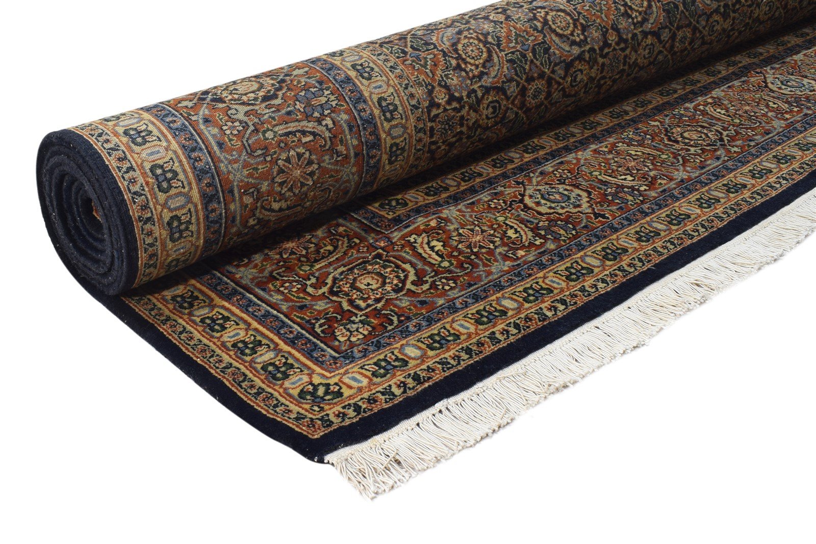 Hand Knotted Black Wool Rug 8' X 10' Persian Bijar Oriental Large Carpet Area Rug