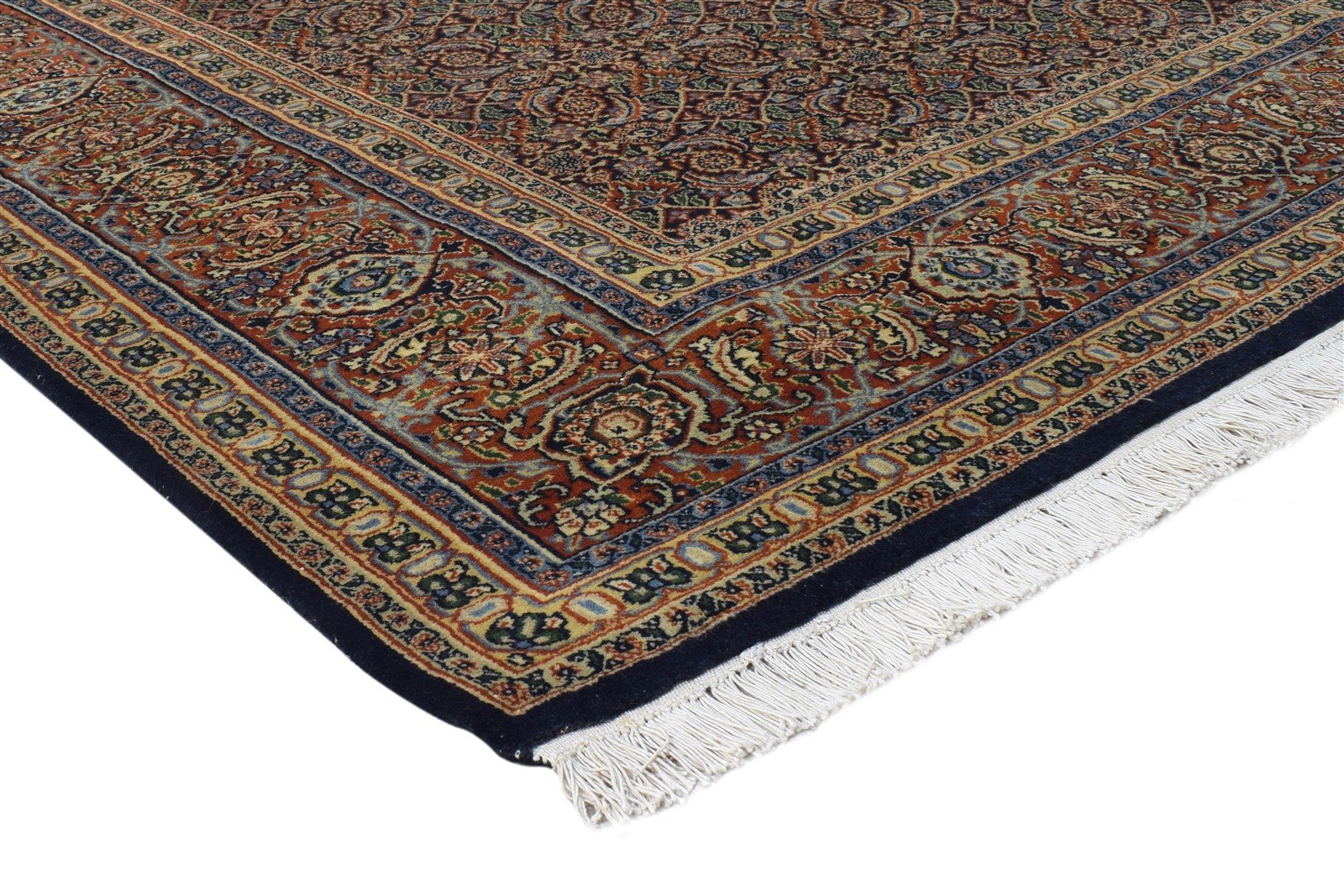 Hand Knotted Black Wool Rug 8' X 10' Persian Bijar Oriental Large Carpet Area Rug