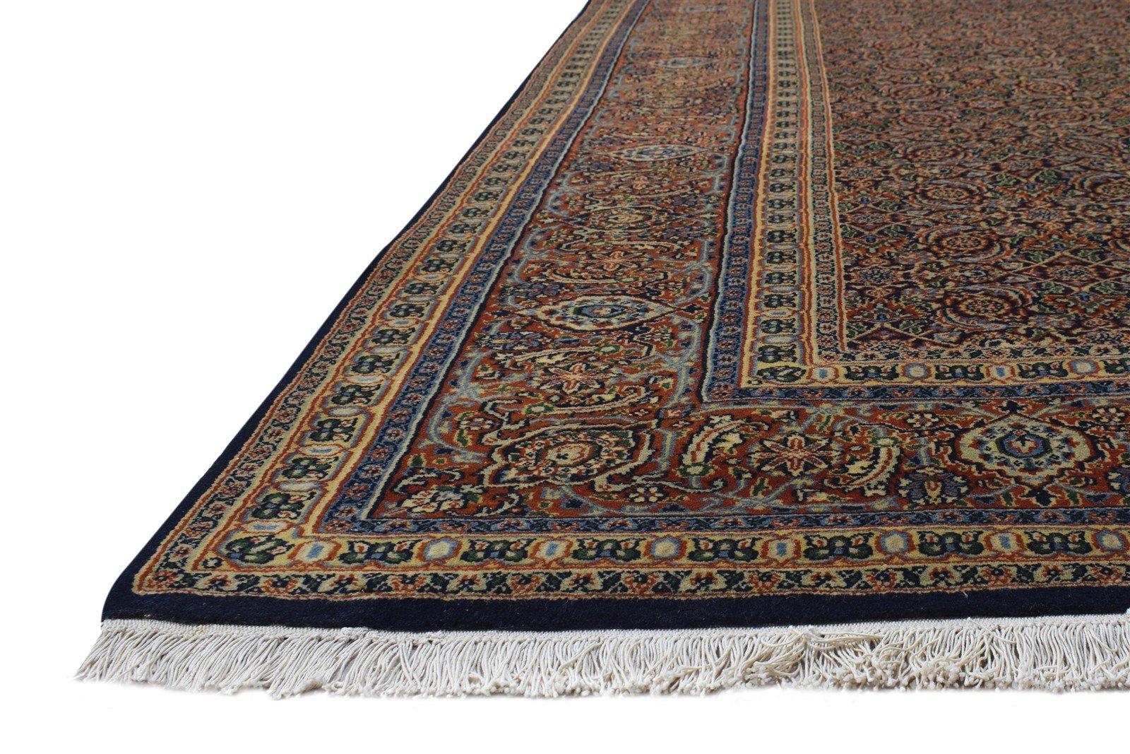 Hand Knotted Black Wool Rug 8' X 10' Persian Bijar Oriental Large Carpet Area Rug