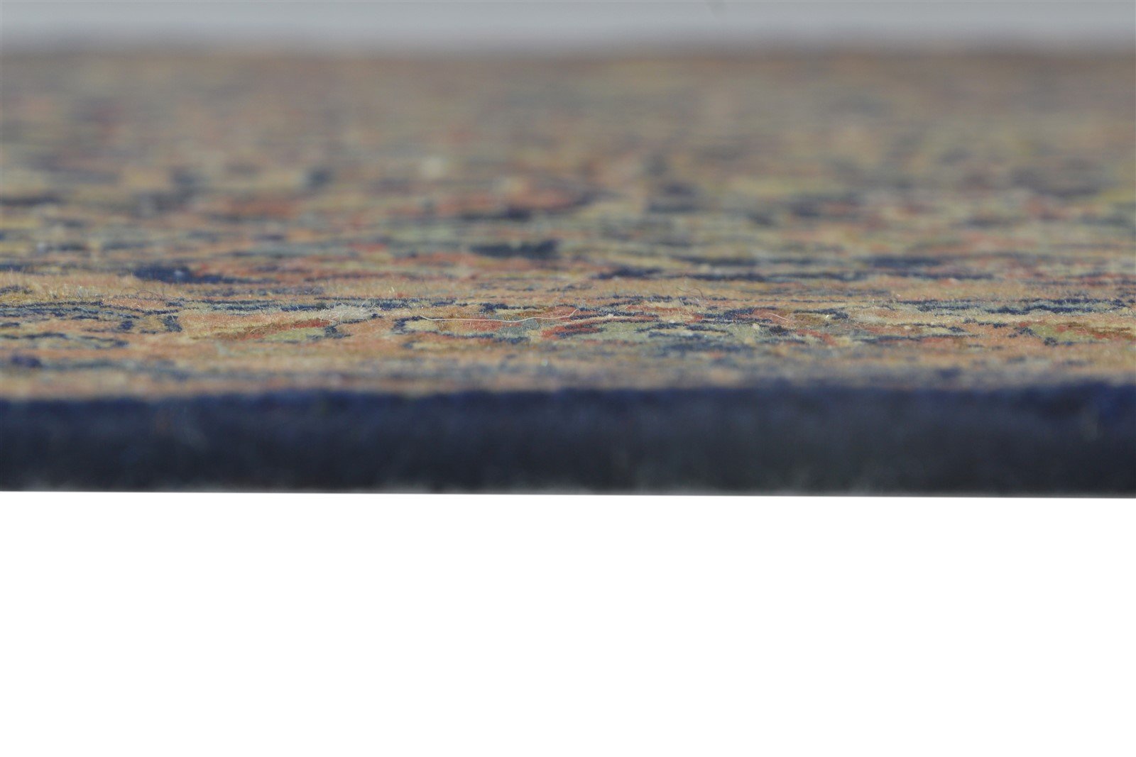3' X 3' Rug Wool Navy Blue Persian Hand Knotted Tabriz Oriental Room Size Carpet Area Rug