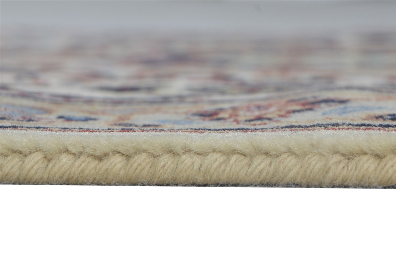 Ivory Wool Rug 2'6 X 5' Persian Hand Knotted Nain Oriental Small Carpet Area Rug