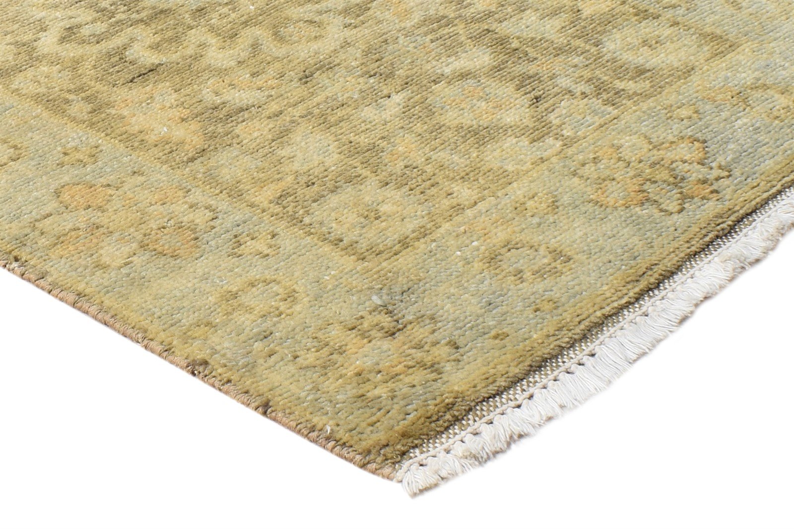 2' X 3' Rug Wool Brown Persian Hand Knotted Oushak Oriental Small Carpet Area Rug