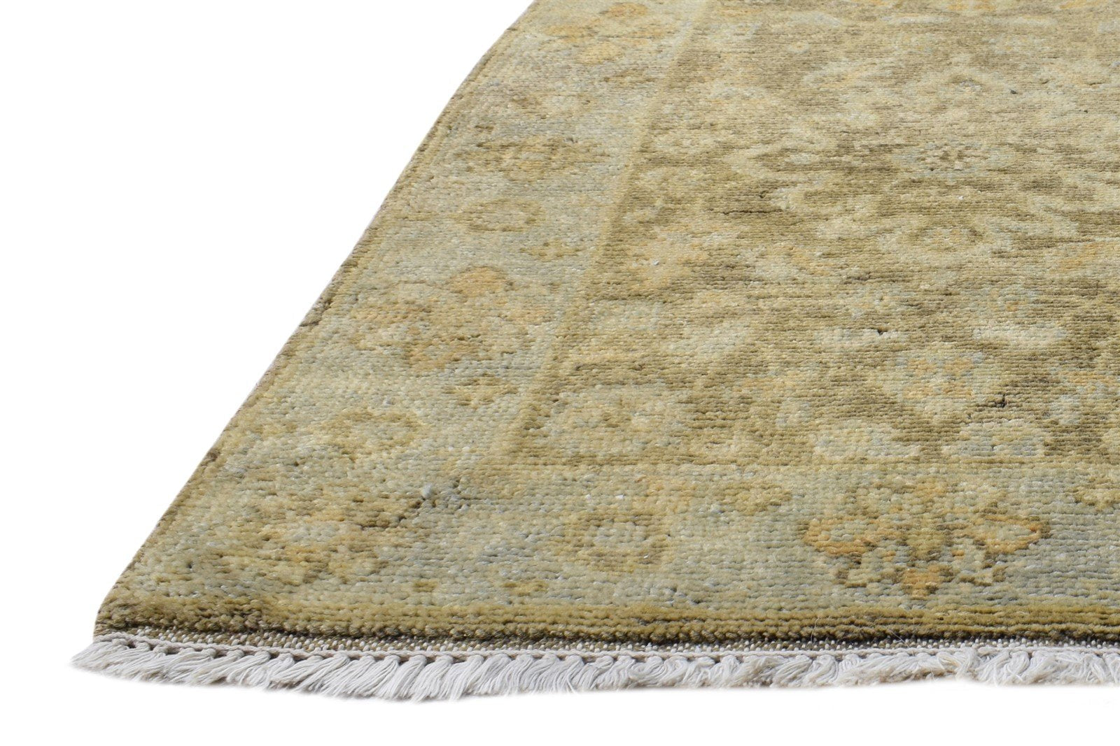 2' X 3' Rug Wool Brown Persian Hand Knotted Oushak Oriental Small Carpet Area Rug