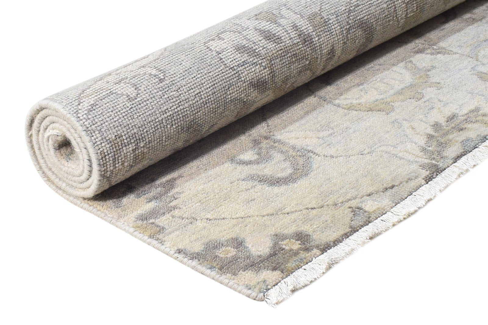 4' X 5' Rug Wool Beige Persian Hand Knotted Oushak Oriental Room Size Carpet Area Rug