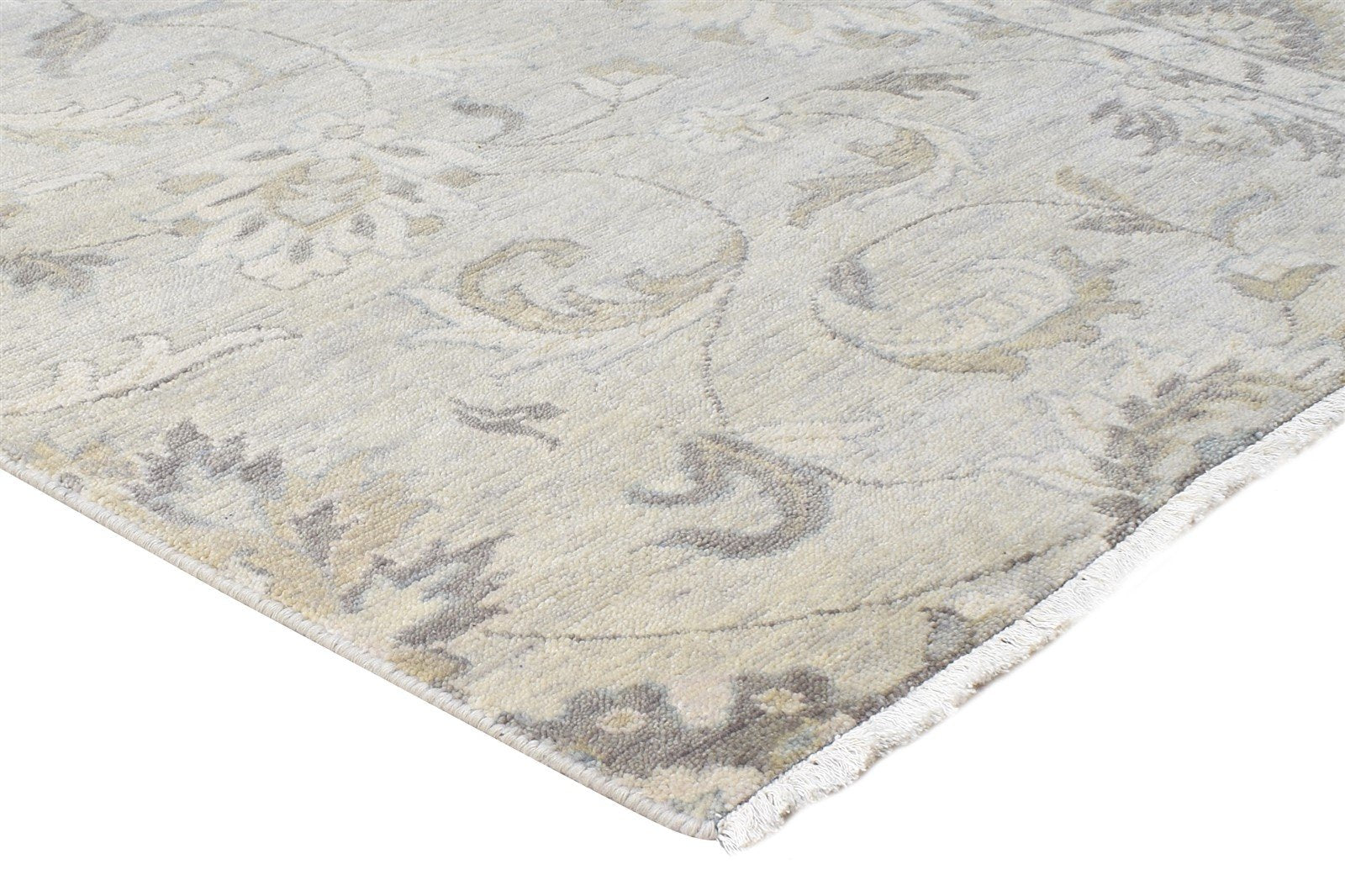 4' X 5' Rug Wool Beige Persian Hand Knotted Oushak Oriental Room Size Carpet Area Rug