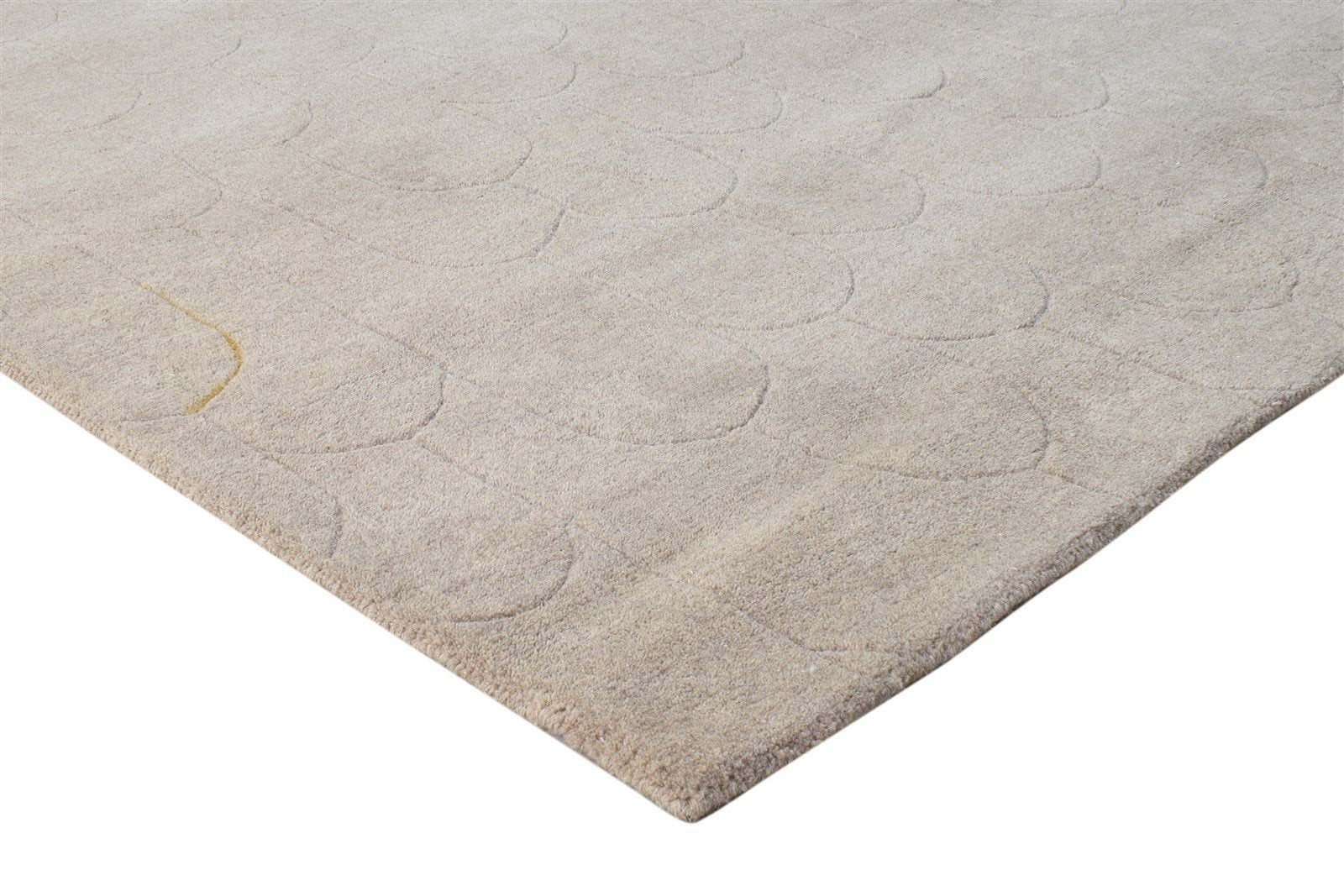 Hand Tufted Brown Wool Rug 6X9 Modern Scandinavian Geometric Room Size Carpet Area Rug