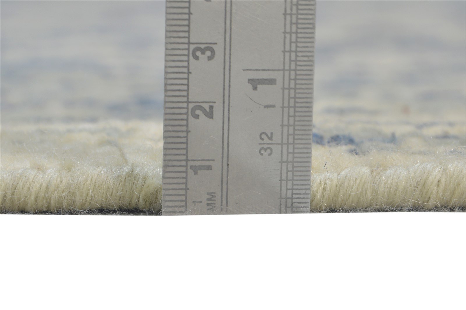 Wool Beige Rug 6X9 Modern Hand Knotted Heriz-Indian Medallion Room Size Carpet Area Rug