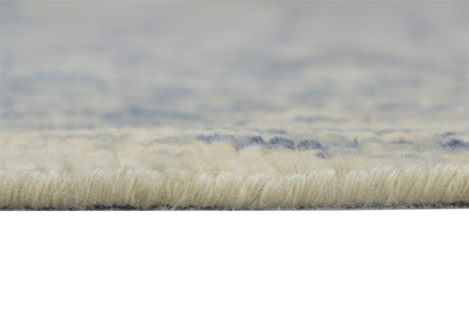 Wool Beige Rug 6X9 Modern Hand Knotted Heriz-Indian Medallion Room Size Carpet Area Rug