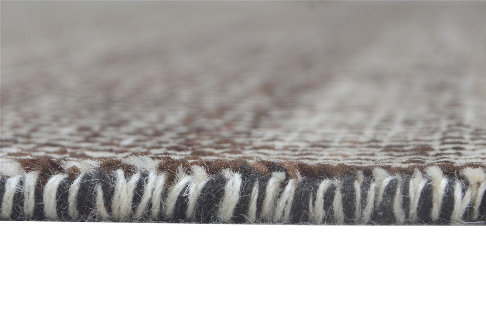Hand Knotted Brown Wool Rug 8' X 10' Modern Agra Grass Trellis Large Carpet Area Rug