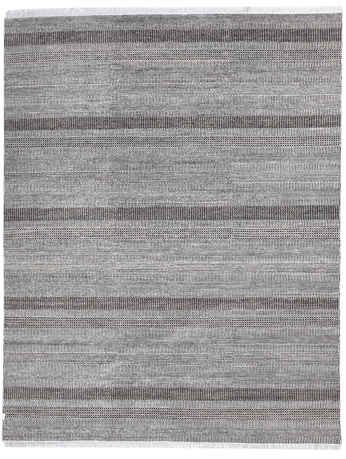 Hand Knotted Brown Wool Rug 8' X 10' Modern Agra Grass Trellis Large Carpet Area Rug