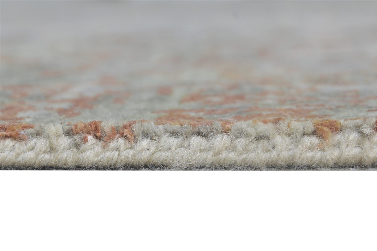 8X10 Rug Wool / Silk Beige Modern Hand Knotted American Abstract Large Carpet Area Rug