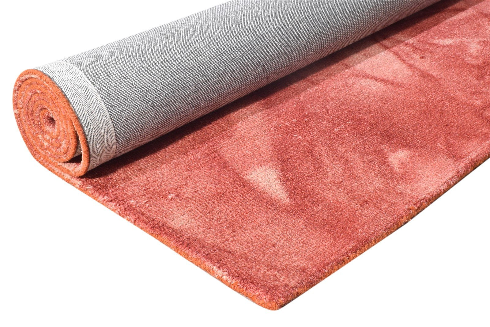 5' X 8' Rug Wool Red Modern Hand Tufted Shibori Tie Dye Room Size Carpet Area Rug