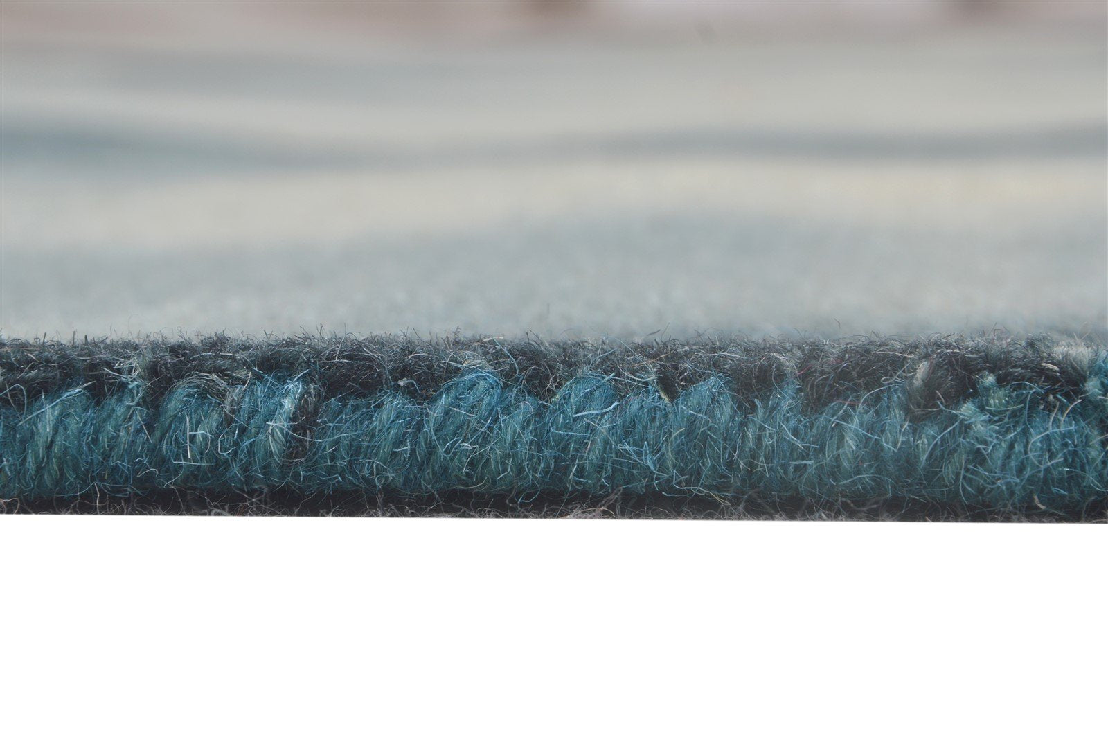 Hand Tufted Charcoal Wool Rug 5' X 8' Modern Shibori Tie Dye Room Size Carpet Area Rug
