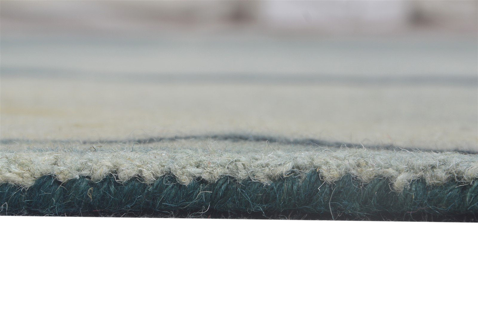 Grey Wool Rug 5' X 8' Modern Hand Tufted Shibori Tie Dye Room Size Carpet Area Rug