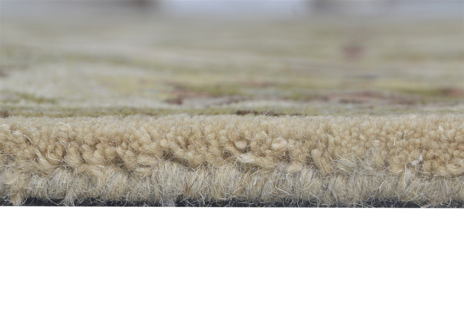 Hand Tufted Beige Wool Rug 5' X 8' Persian Kashan Oriental Room Size Carpet Area Rug