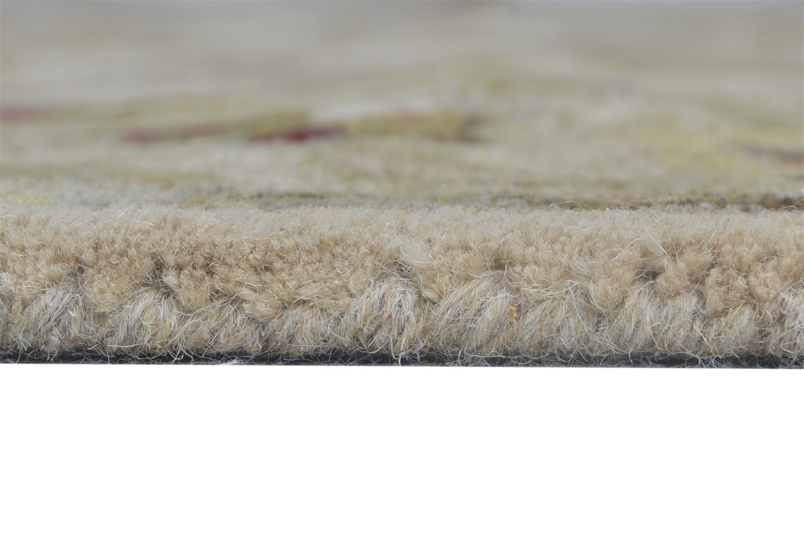 Hand Tufted Beige Wool Rug 5' X 8' Persian Kashan Oriental Room Size Carpet Area Rug