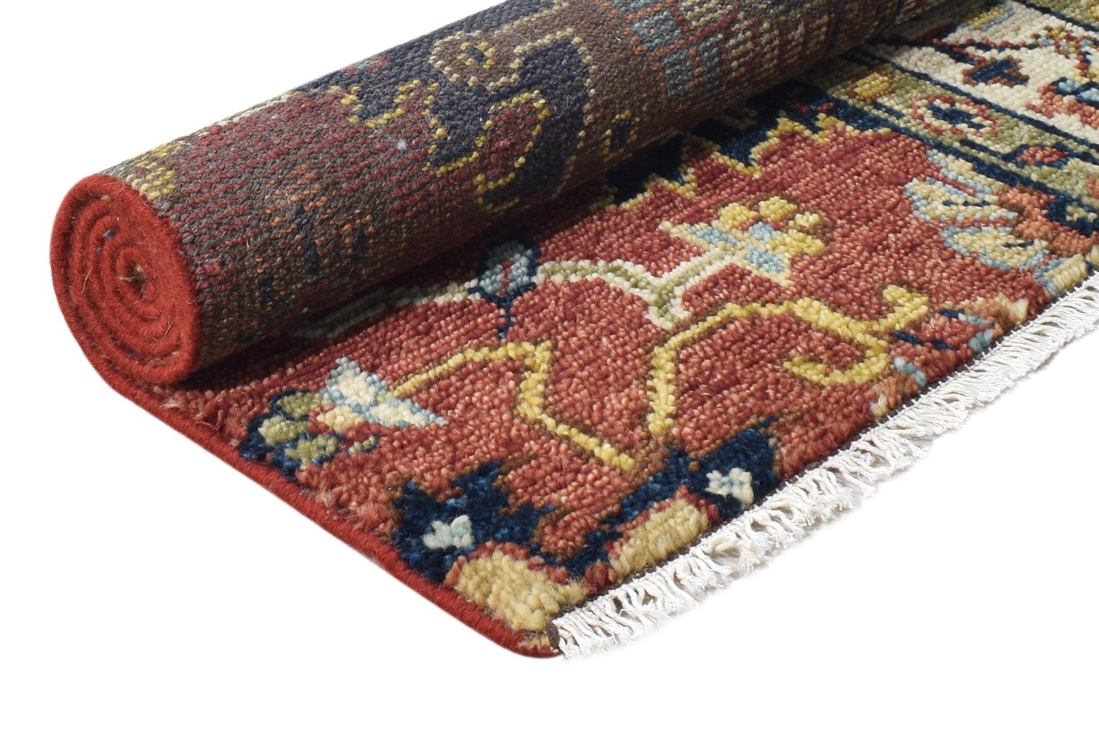 Hand Knotted Red New Zealand Wool Rug 3X4 Persian Oushak Oriental Small Carpet Area Rug