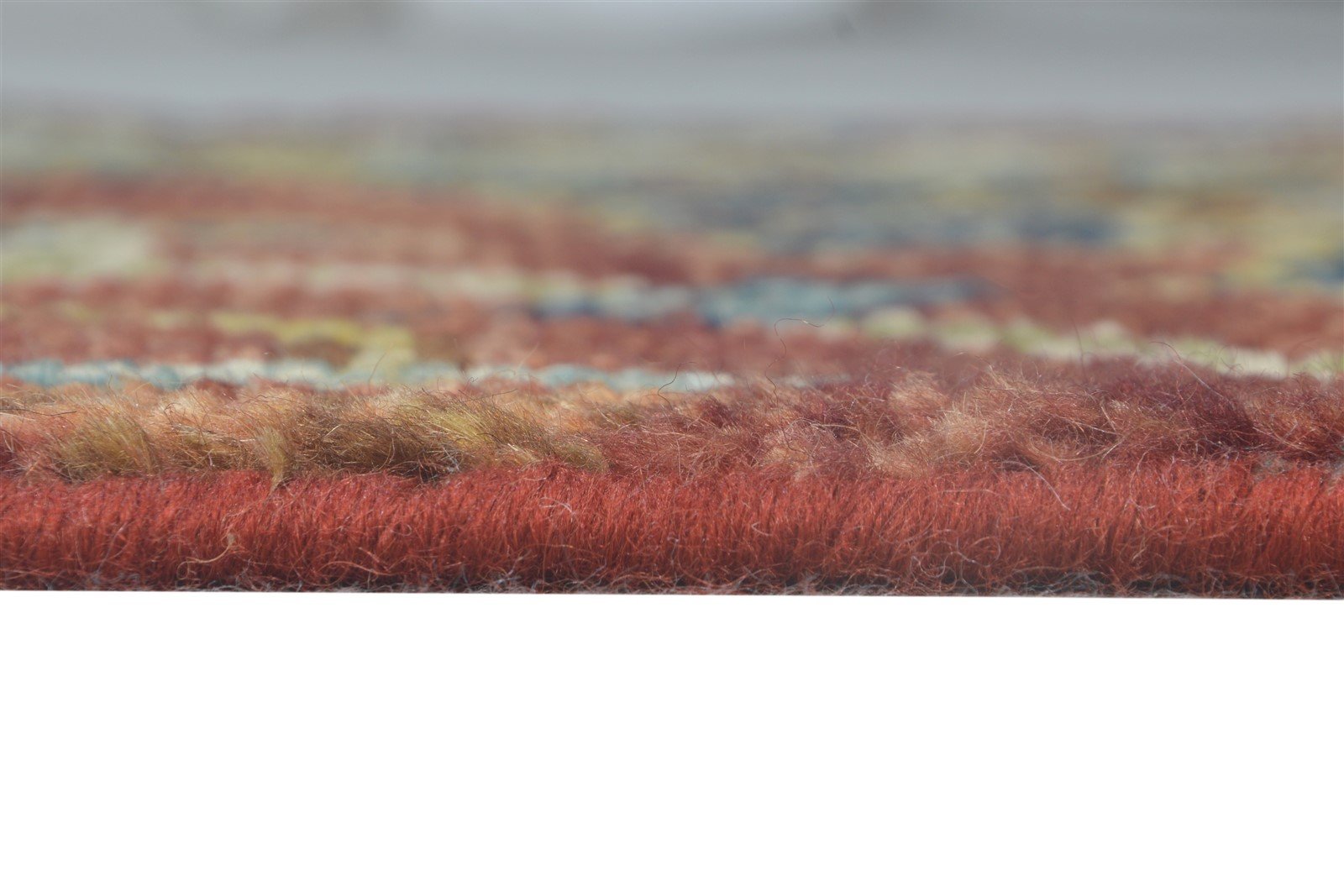 Hand Knotted Red New Zealand Wool Rug 3X4 Persian Oushak Oriental Small Carpet Area Rug
