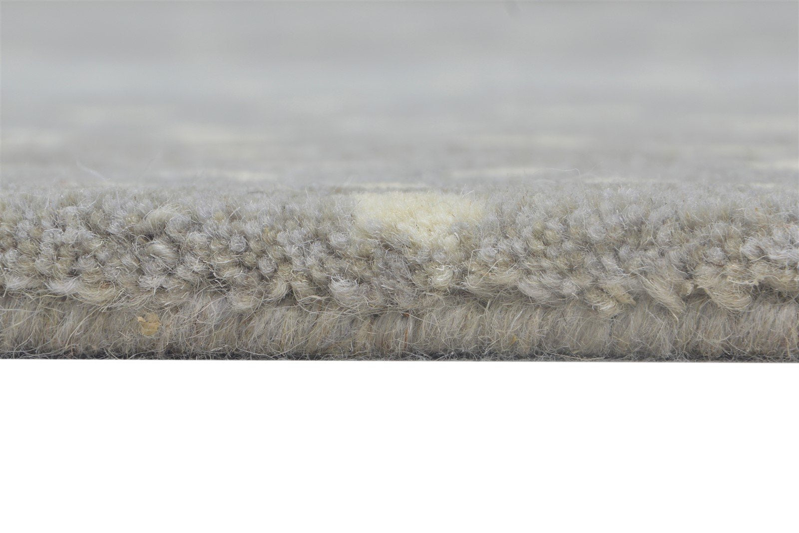 Grey Wool Rug 5' X 8' Modern Hand Tufted American Antelope Room Size Carpet Area Rug