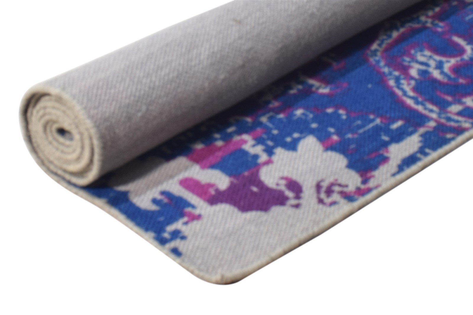 5' X 8' Rug Wool Purple Modern Dhurrie Bohemian Abstract Room Size Carpet Area Rug