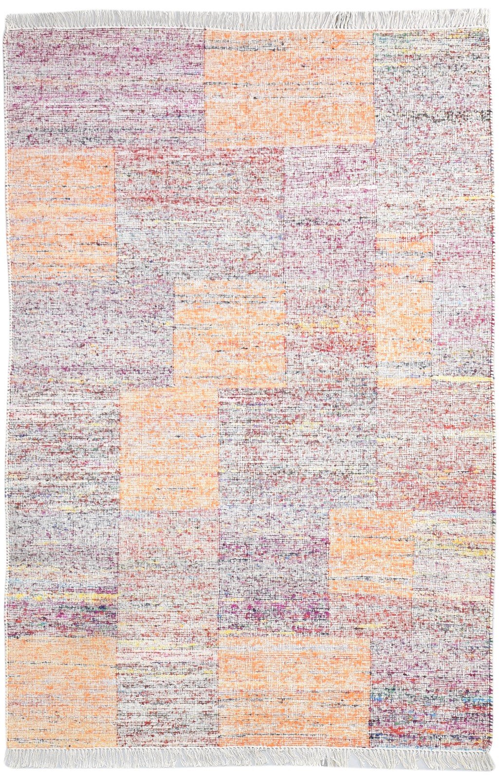 Wool Multi Color Rug 5' X 8' Modern Dhurrie Bohemian Abstract Room Size Carpet Area Rug