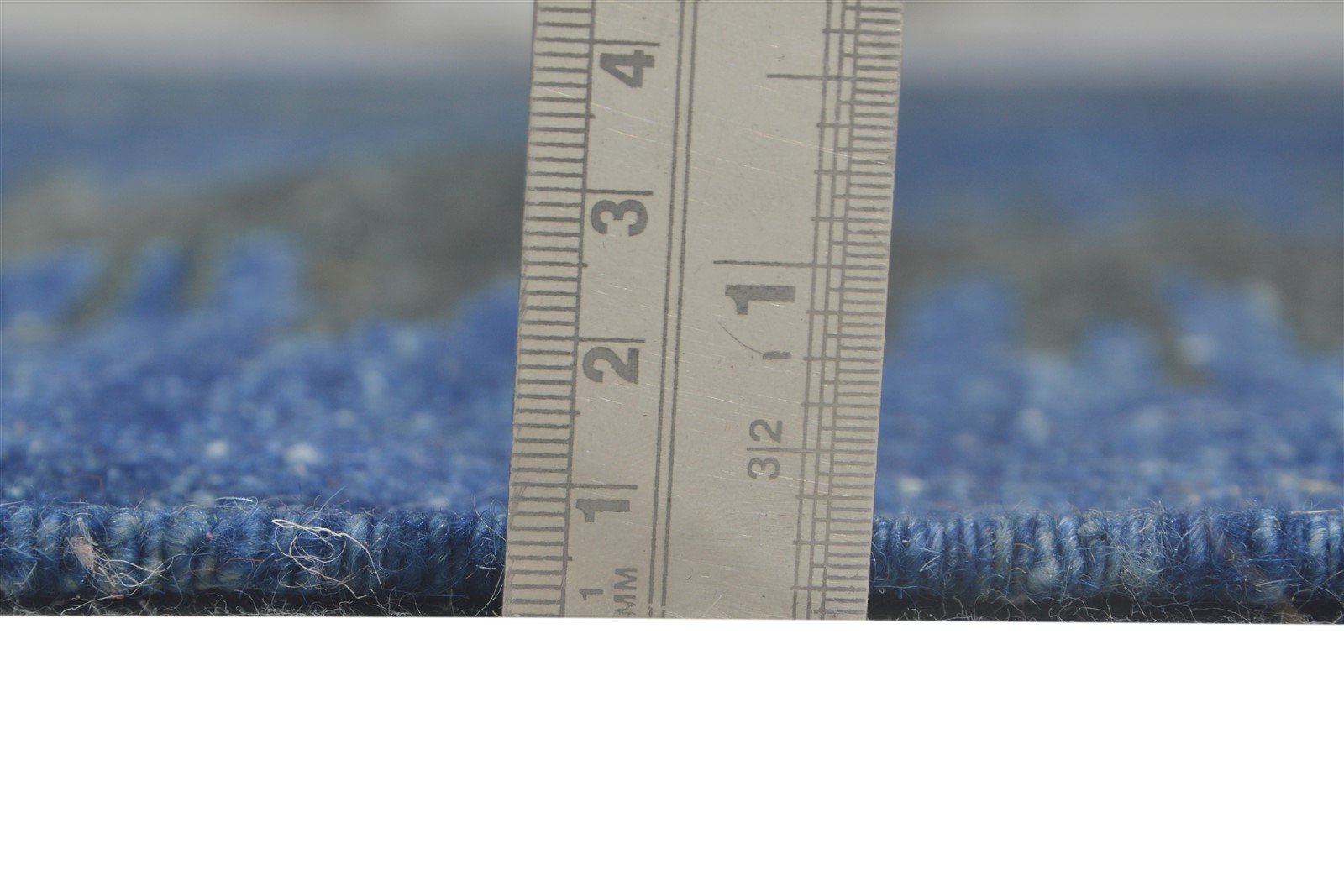 Dhurrie Navy Blue Wool Rug 5' X 7' Modern Bohemian Abstract Room Size Carpet Area Rug