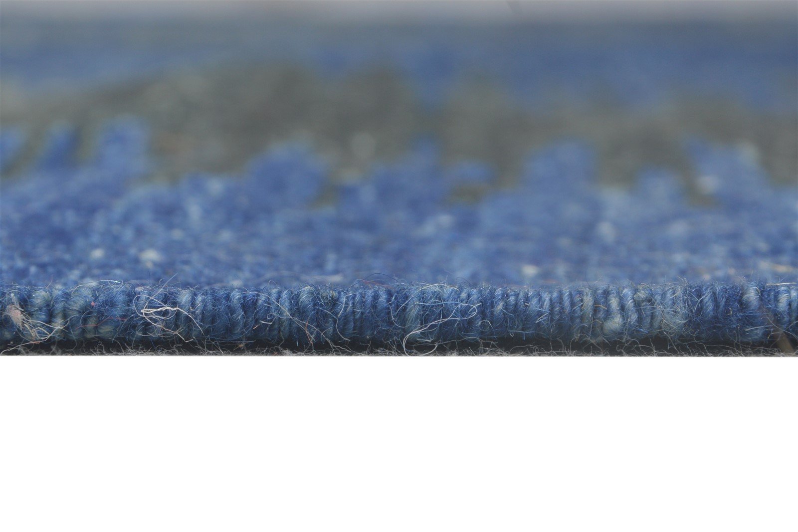 Dhurrie Navy Blue Wool Rug 5' X 7' Modern Bohemian Abstract Room Size Carpet Area Rug