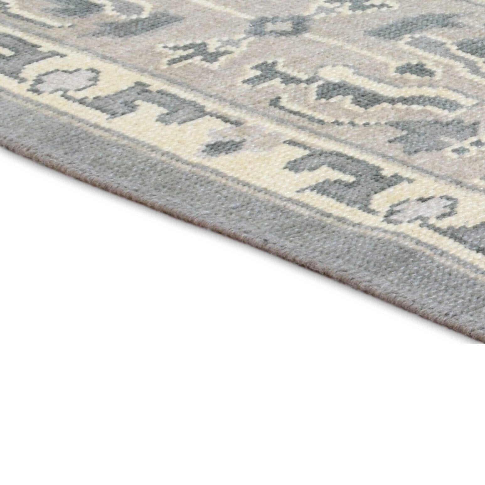 Wool grey Bedroom rug Persian hand knotted rug oushak oriental large Rug carpet