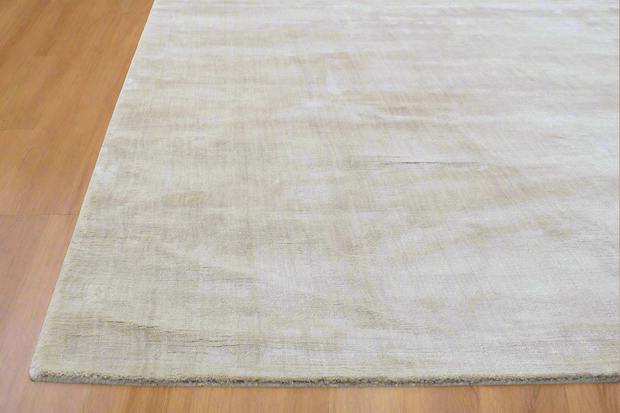 Silk Like Rug Beige Rug Modern Rug Handloom Scandinavian Solid Rug Area Rug