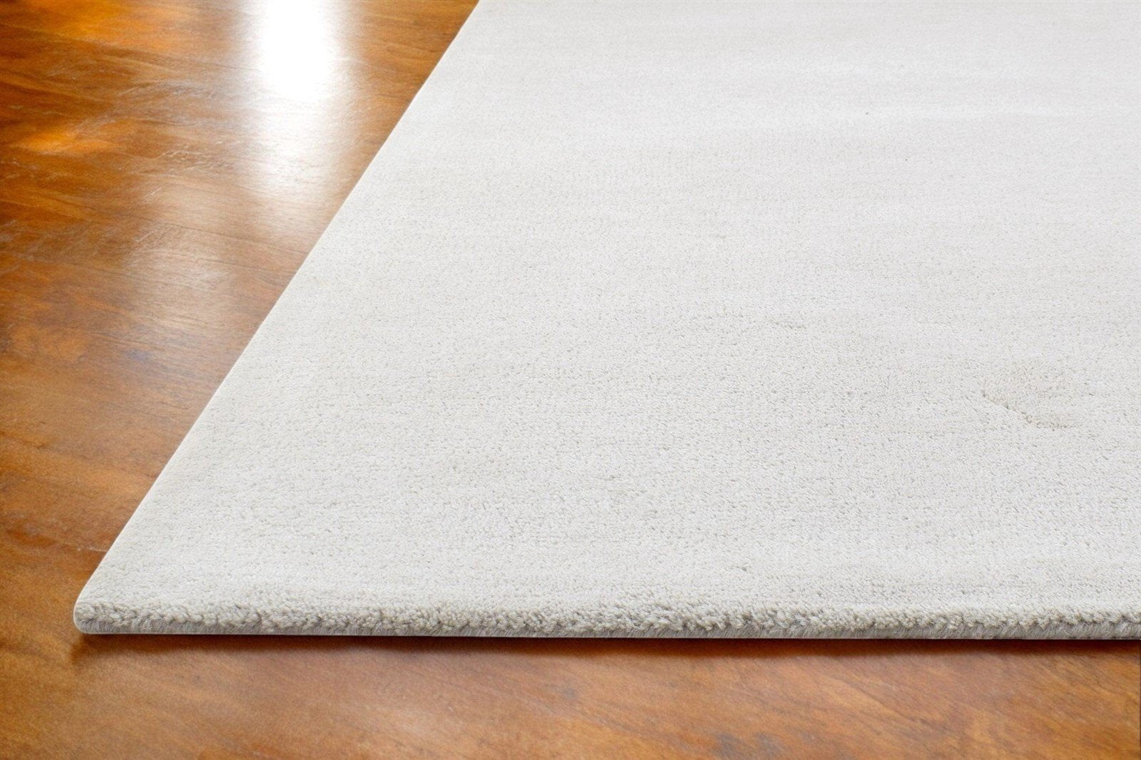 Modern Rug, Solid Silver Color Plain Wool Ivory rug for Bedroom rug for living room Baxter Rug Area Rug