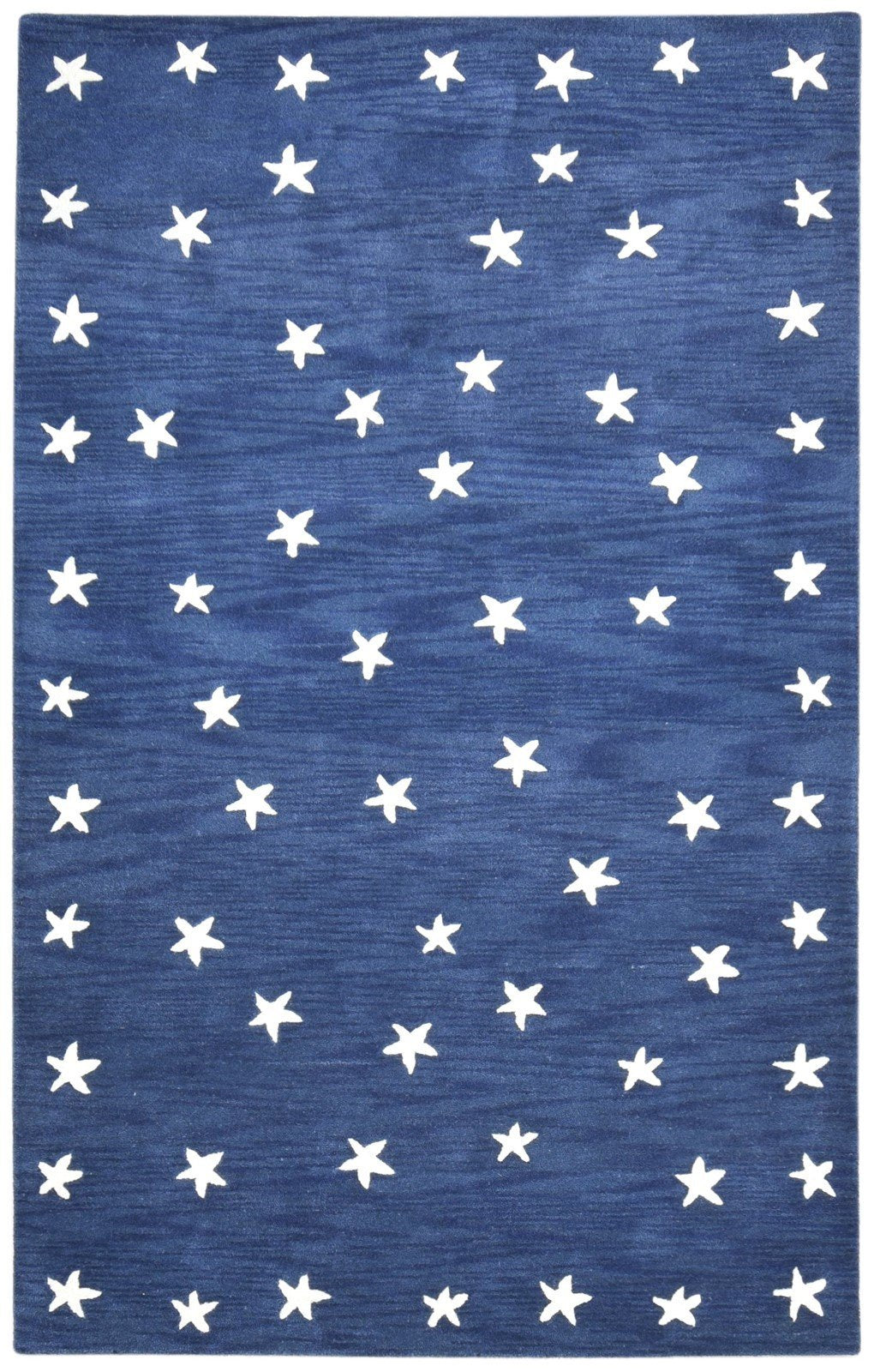 Star Rug Navy Blue Kids Rug Starry Skies Rug Nursery Rug Star Area Rug