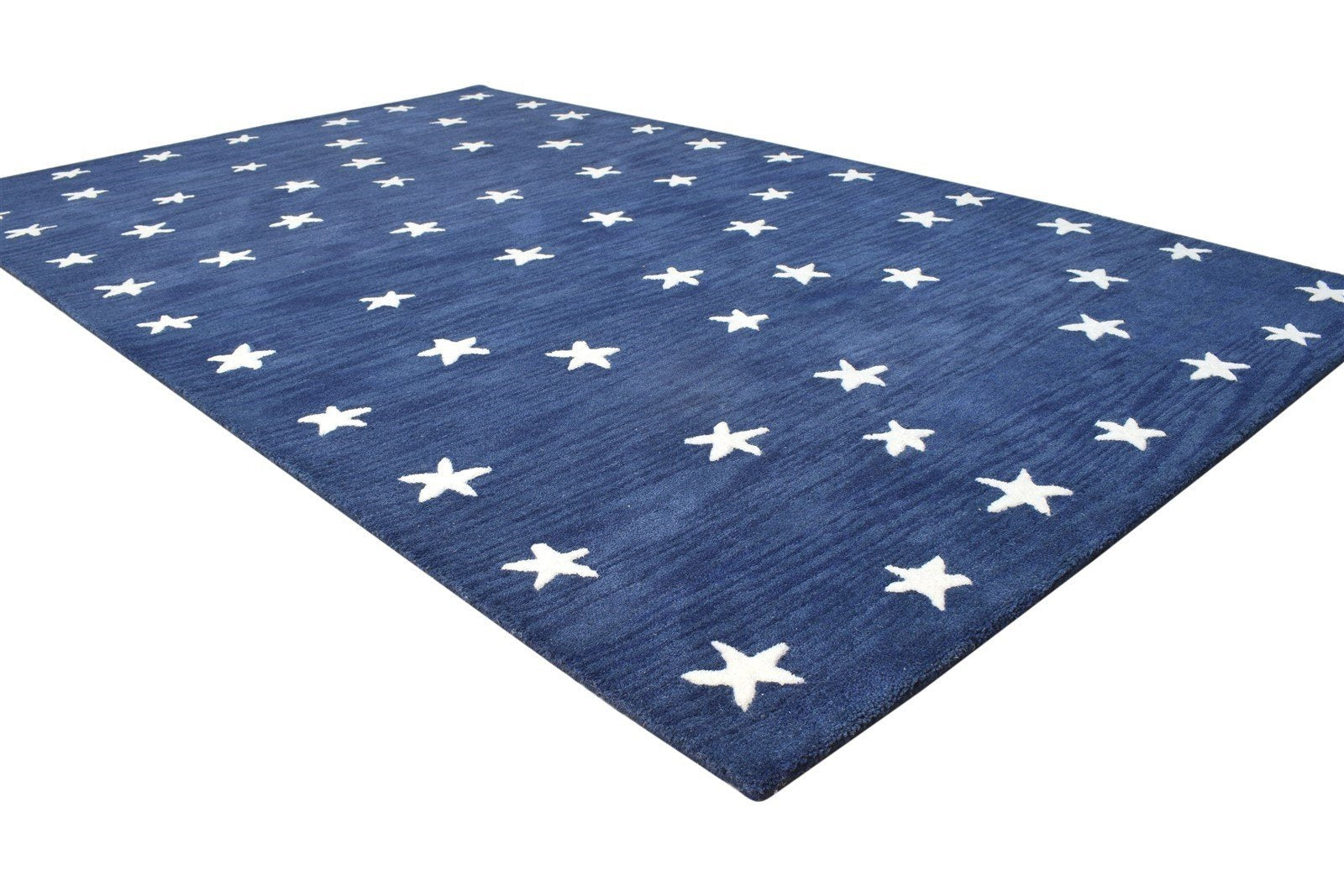 Star Rug Navy Blue Kids Rug Starry Skies Rug Nursery Rug Star Area Rug